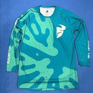 Thor Teal and Mint Long Sleeve Women's Top